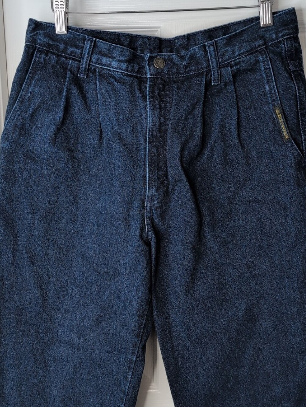 Rocky Mountain Vintage Cotton Western Women's Relaxed Blue Jeans Size 32/34 Tall